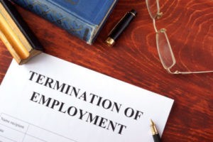 termination of employment on desk
